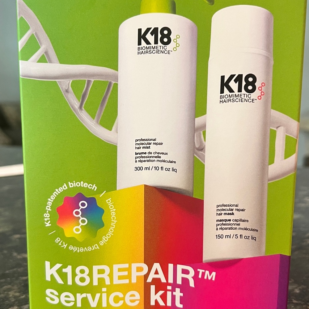 Biomimetic Hairscience Repair Service Kit - White. (Mist  10 oz /Mask 5 oz)